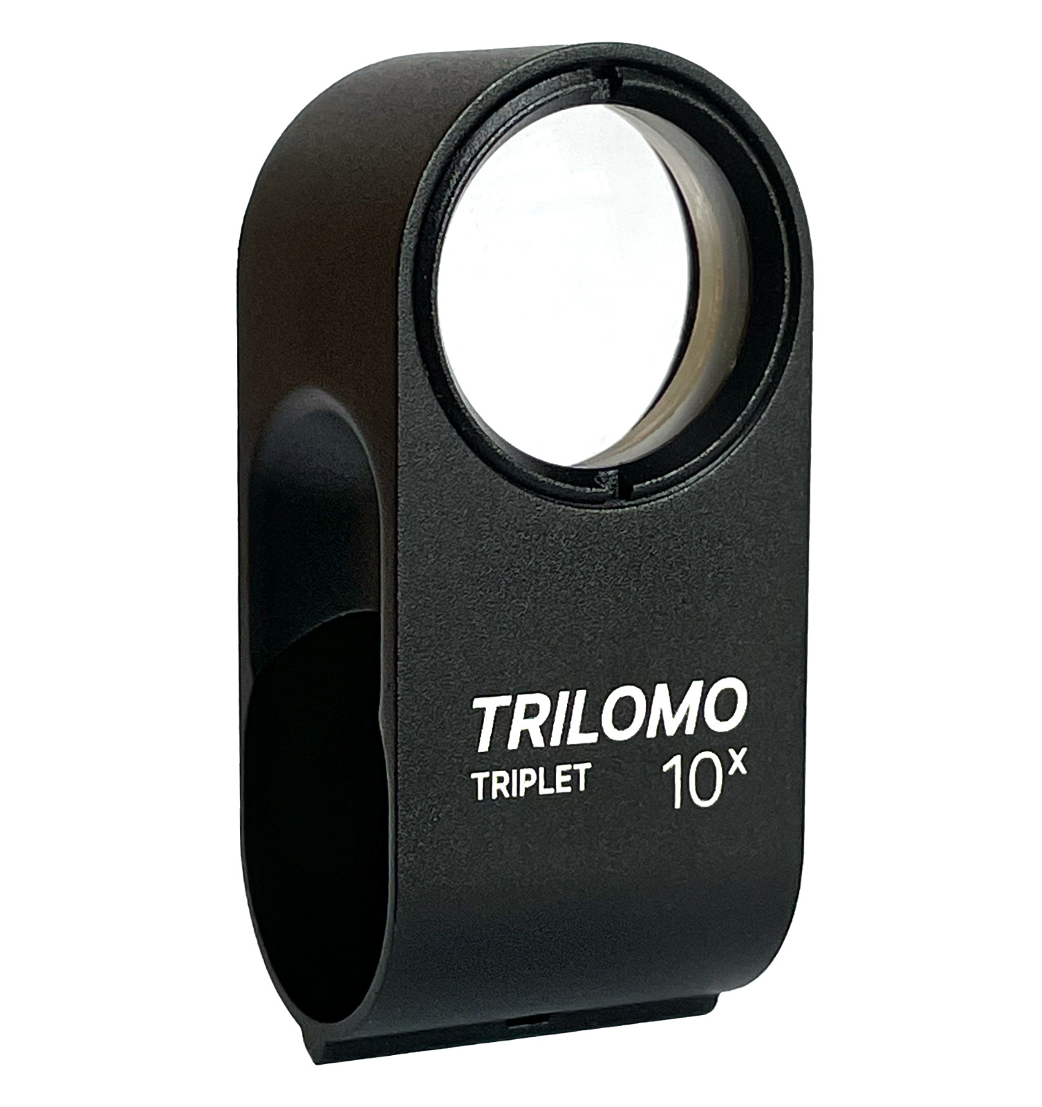 TRILOMO (ex Belomo) 10x Triplet Loupe Magnifier. Monoblock in Learher Case. USA