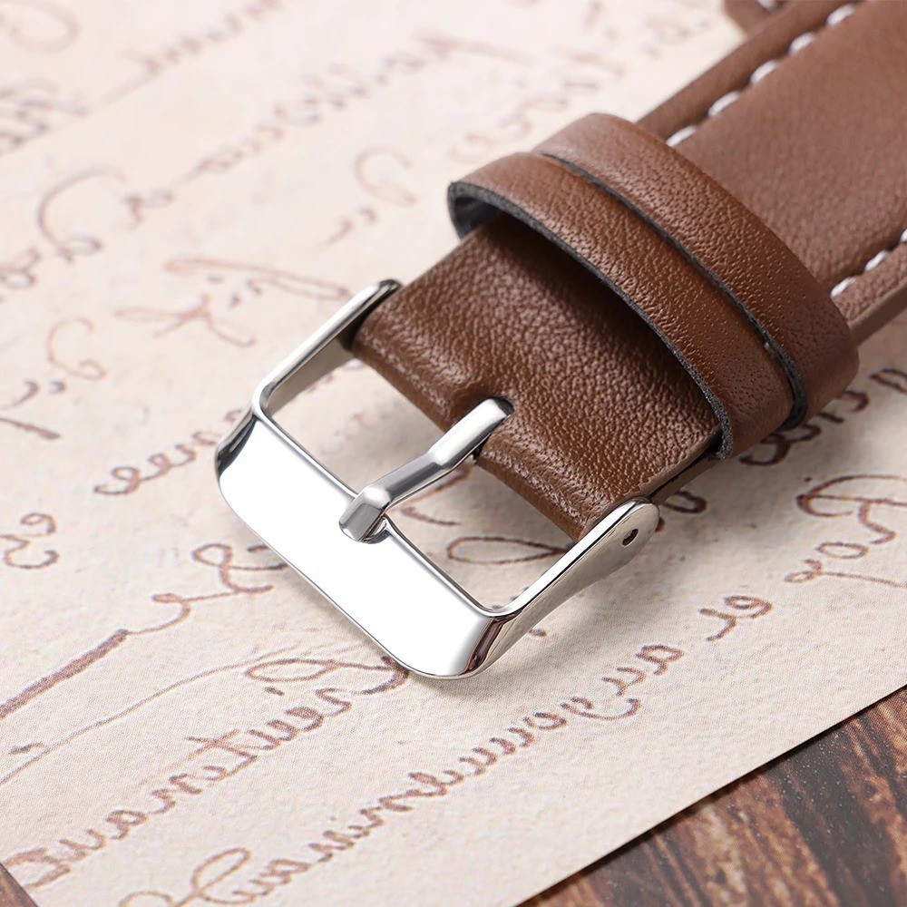 20 22 24mm Bund Strap Men’s Watch Band Vintage Cowhide Cuff Watchband