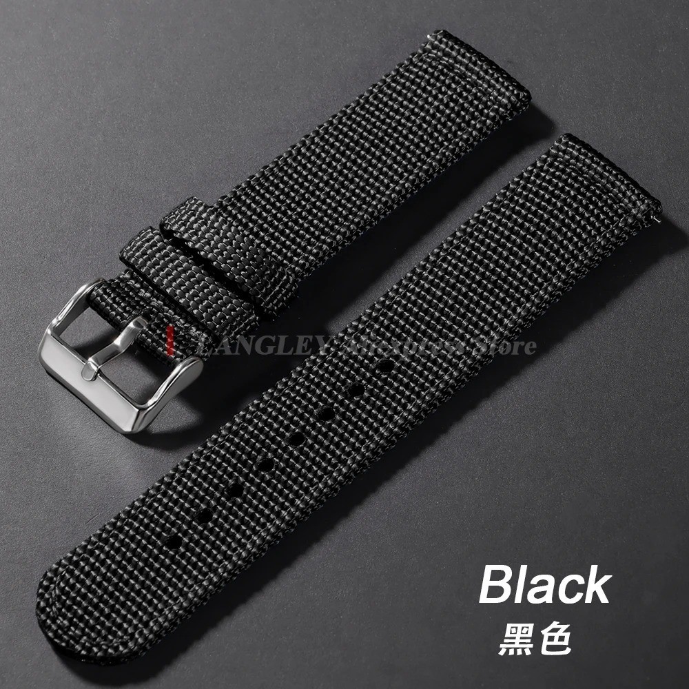 Canvas Quick Release Watch Strap 18,20,22,24mm Military Fabric Band Men Women