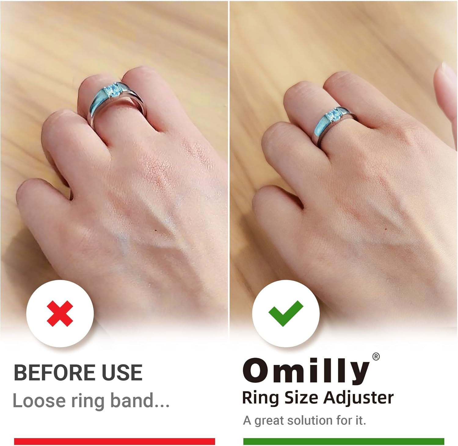 Ring Sizers for Loose Rings 8 Sizes Invisible Ring Guards