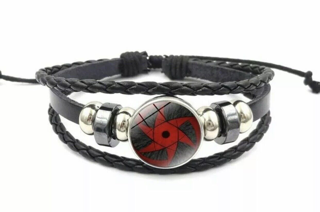 Naruto Anime Sharingan Bracelet Pick One Sasuke Kakashi Madara Obito Mangekyou