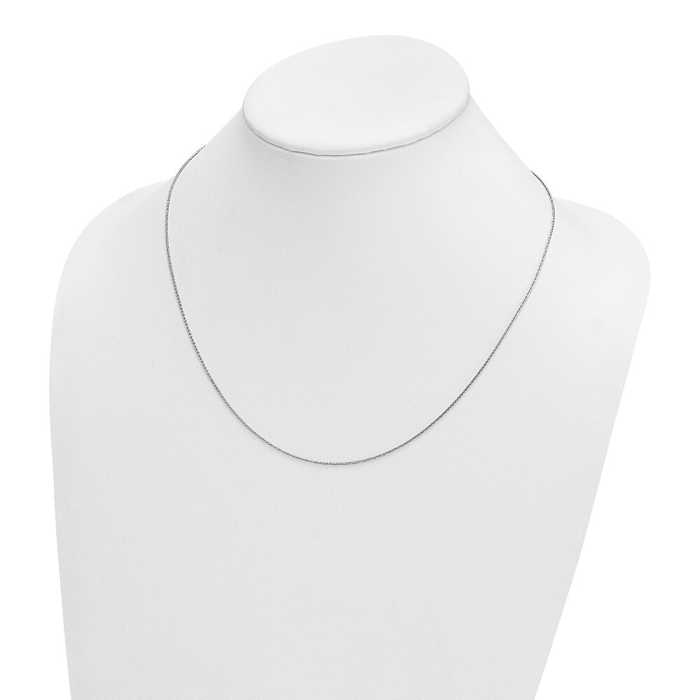 950 Platinum Solid 1.1mm Wheat Chain Necklace 20″- 4.39gram