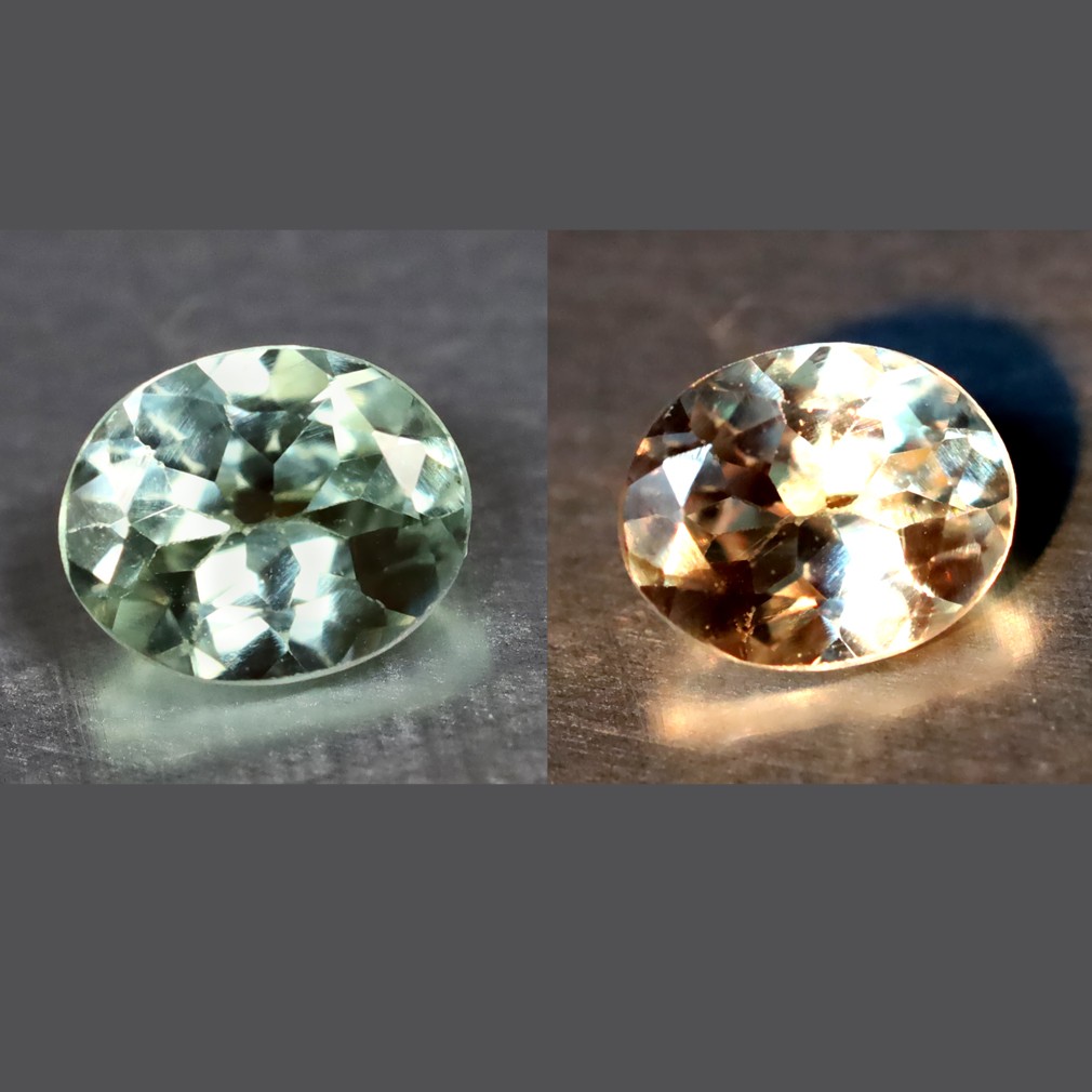 0.36 ct Astonishing Oval Cut (5 x 4 mm) Un-Heated Green Alexandrite Gemstone
