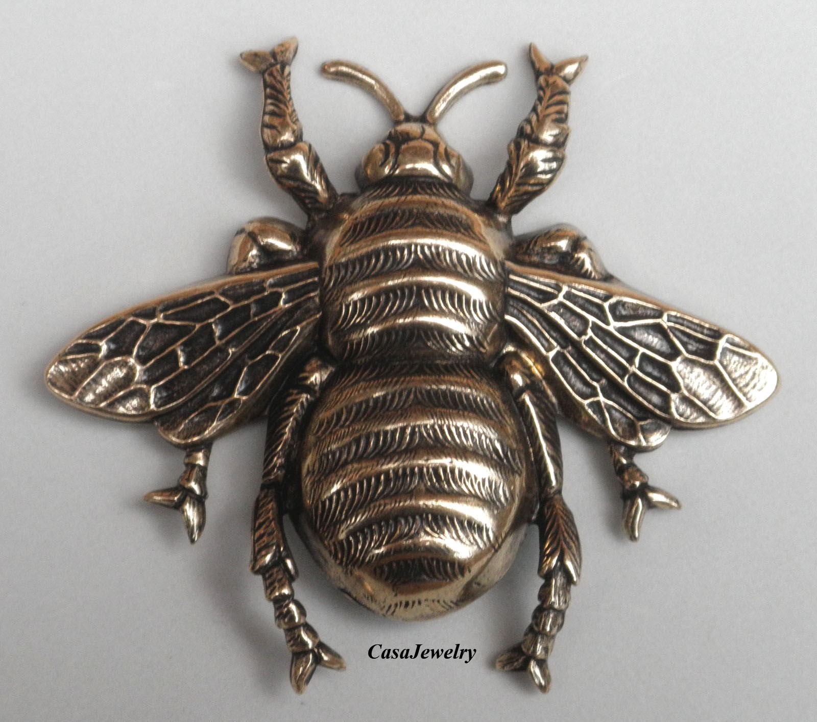 #5015 ANTIQUED GOLD BUMBLE BEE COMPONENT – 1 PC