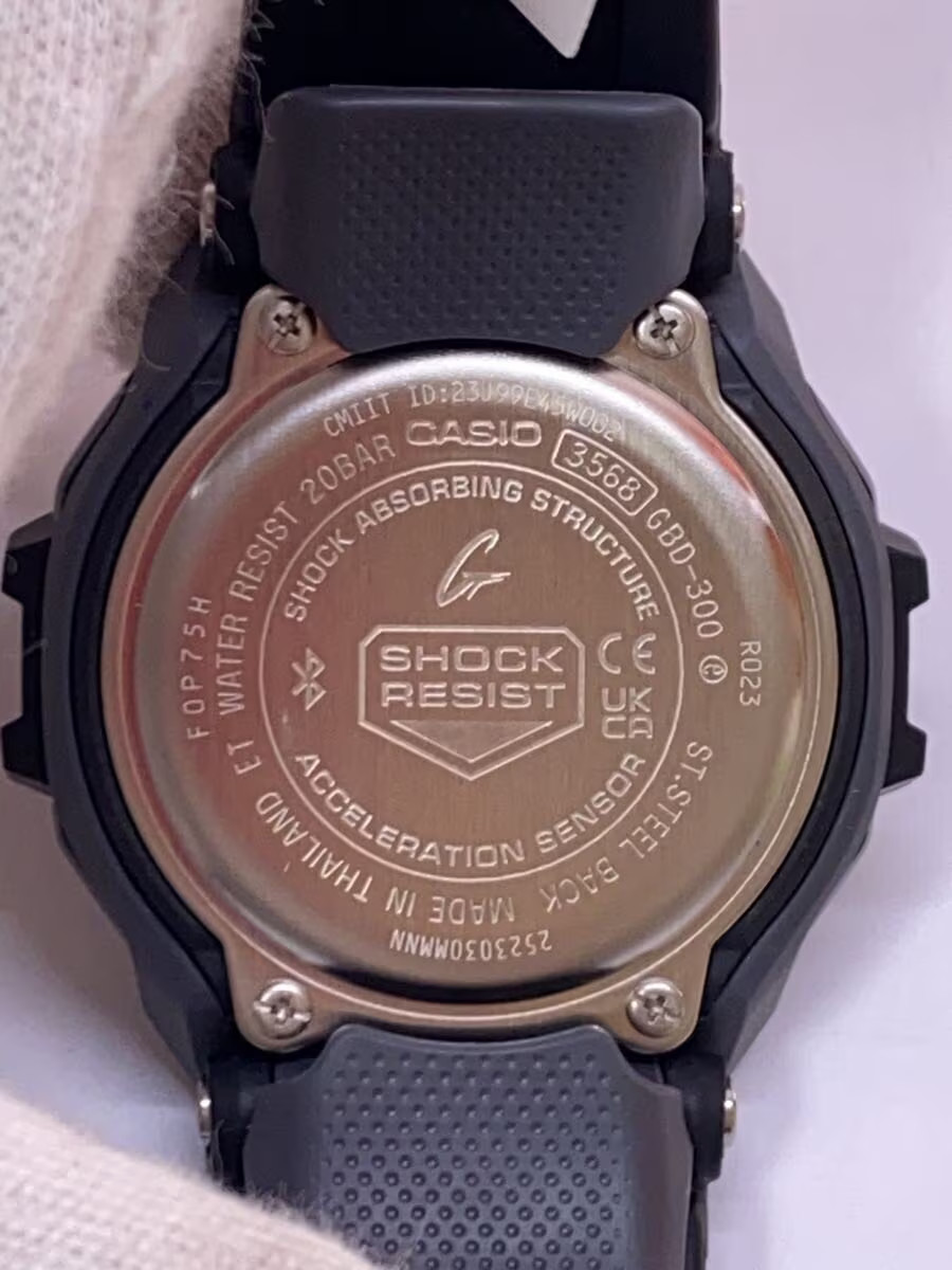 CASIO Quartz Watch G SHOCK Digital Rubber BLK BLK
