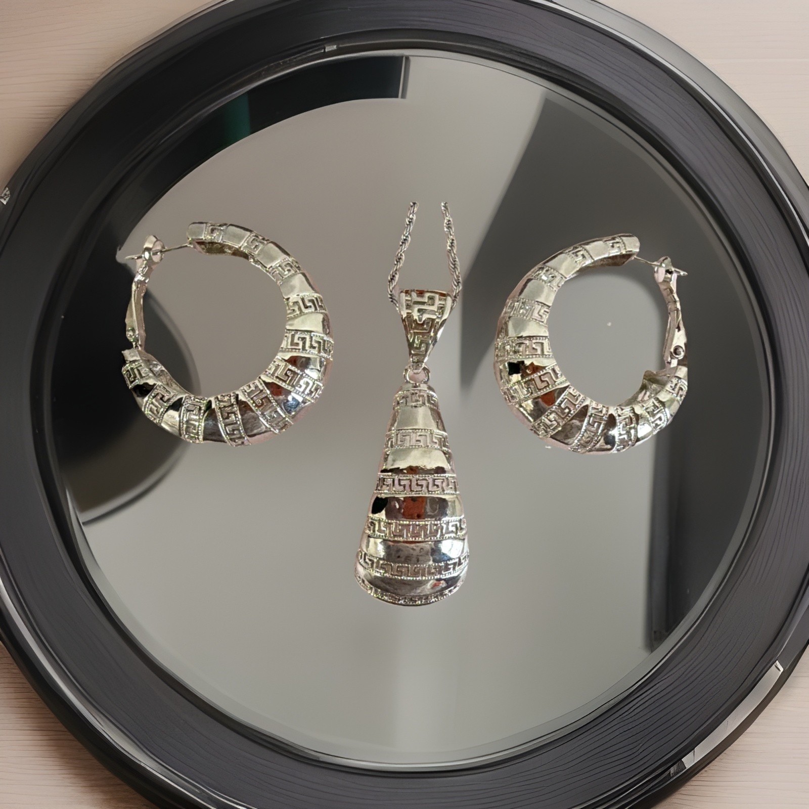 Silver Plated High Quality Jewelry ,2 PC Set