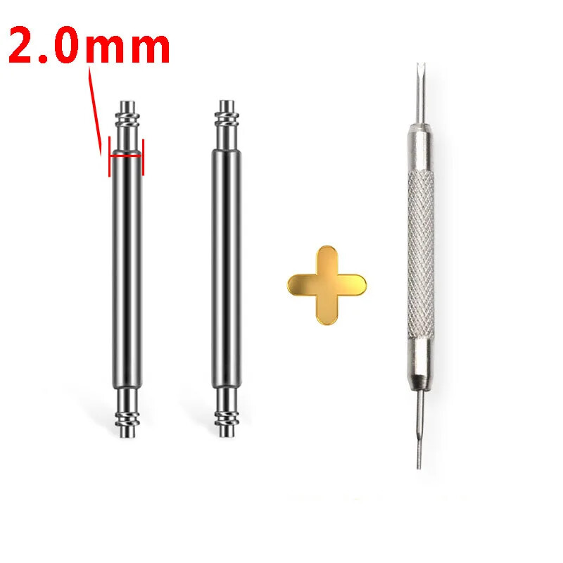 2mm 2.3mm Steel Spring Pins for Garmin Fenix Watch Strap Connecting Bars 22 26mm