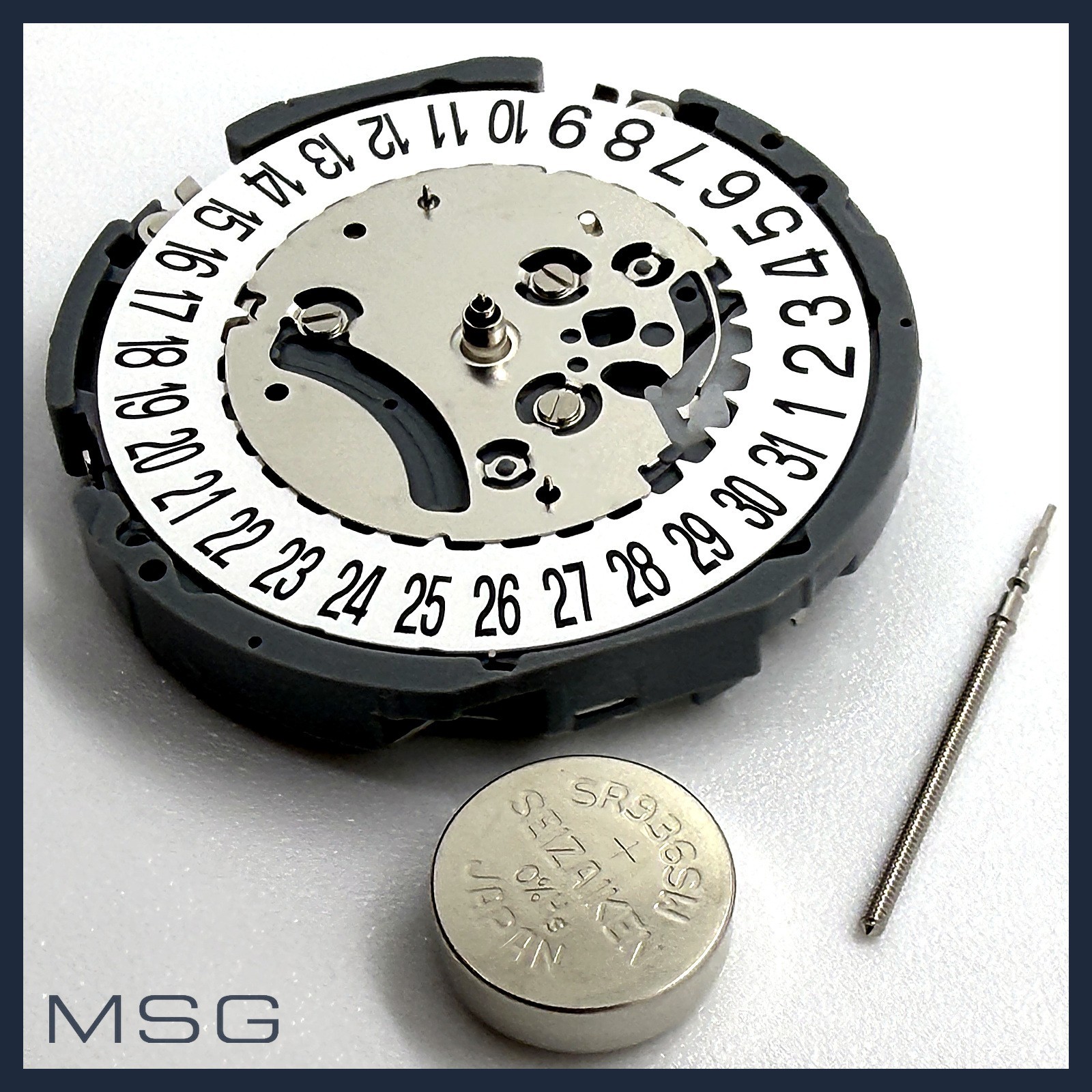 Seiko VK64A Meca-Quartz Chronograph Movement Date at 6 Battery & Stem Included