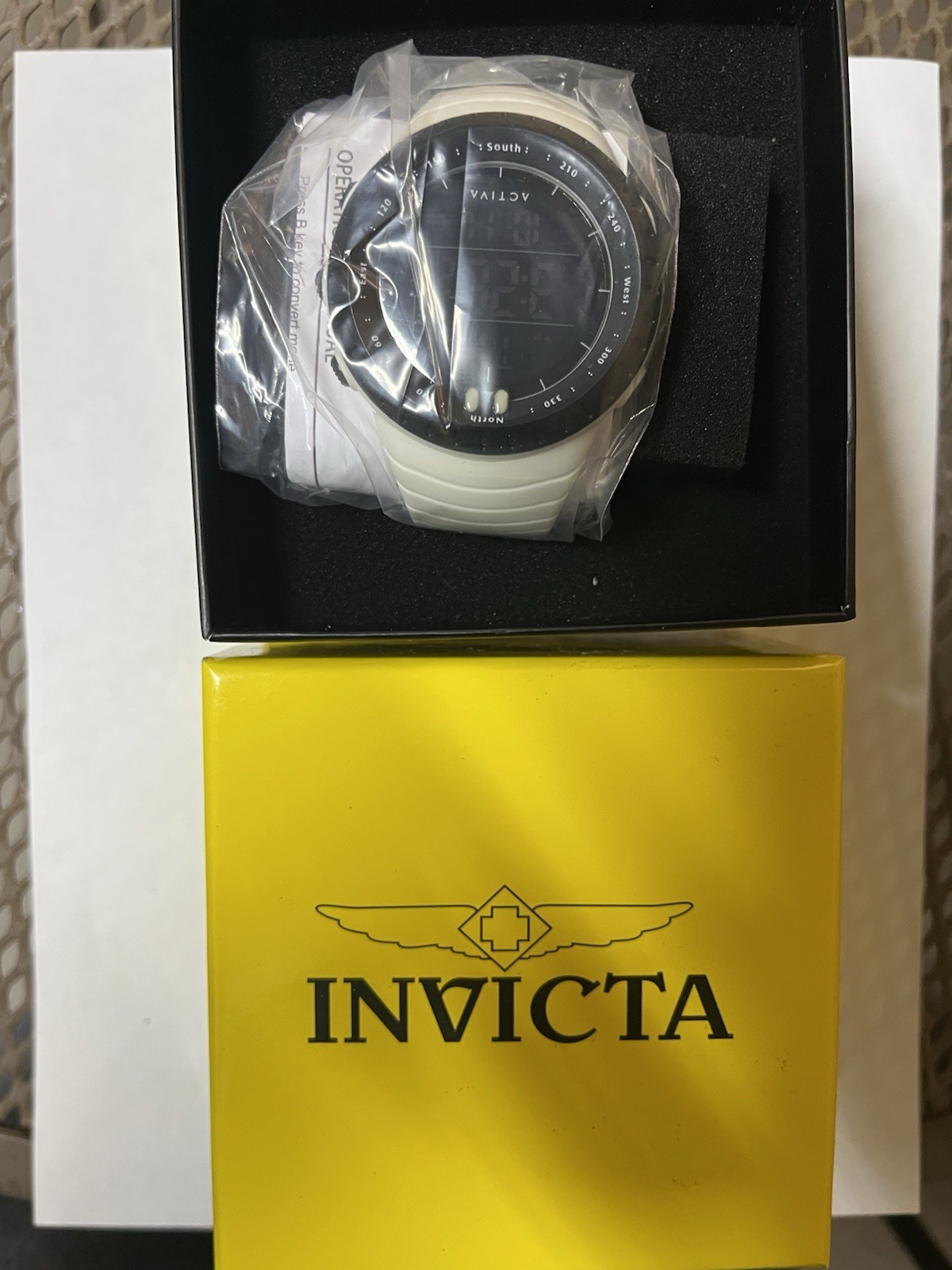 Activa X Invicta Digital Men’s Watch – 50mm White ACW1915-007