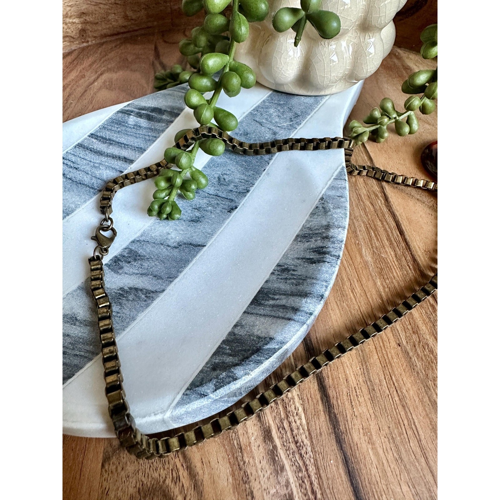 Vintage Lucite Pendant Necklace | Handmade One of a Kind