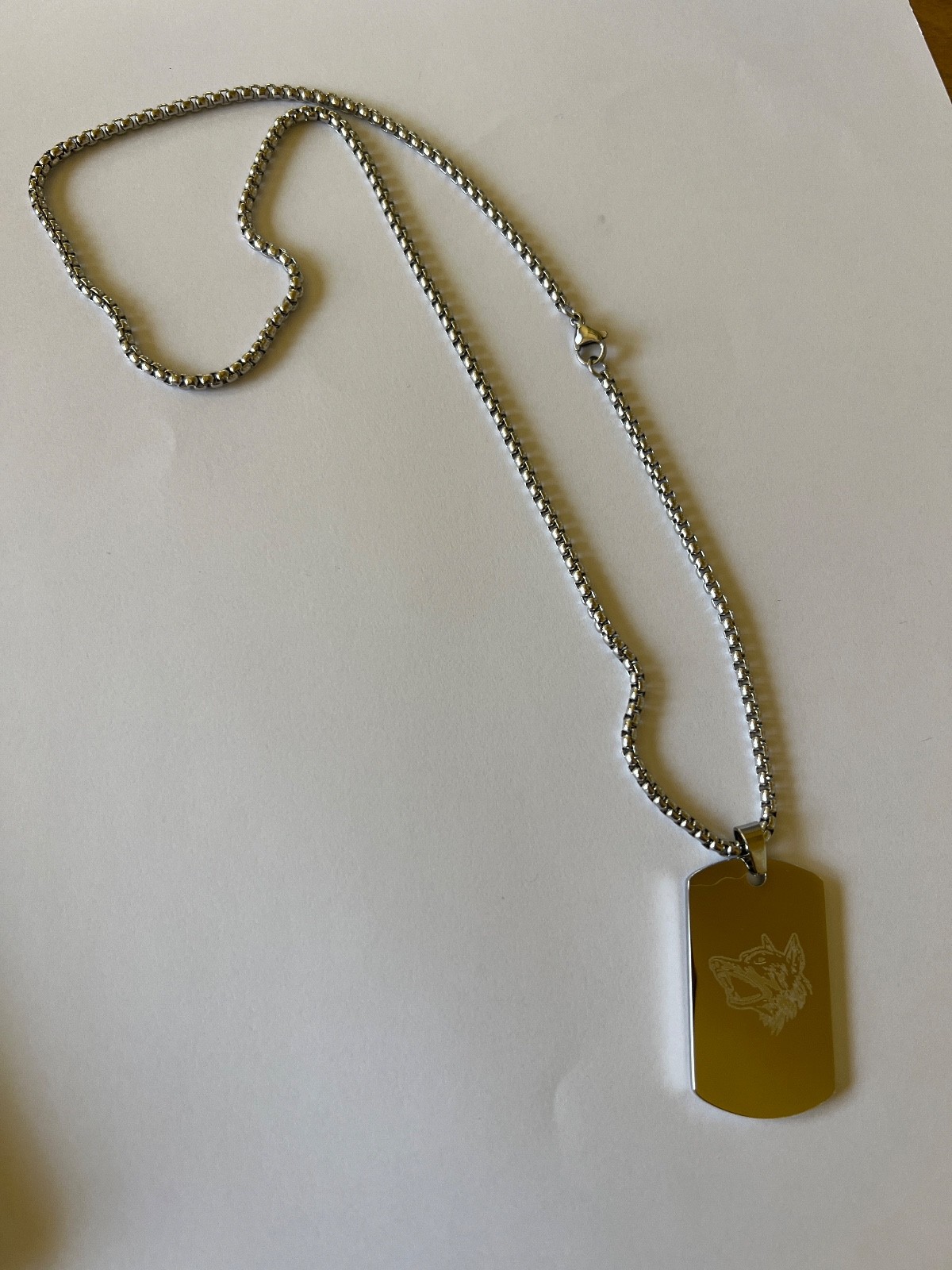 Tuff Crowd Dog Tag – Silver. Limited Edition Promo Item New