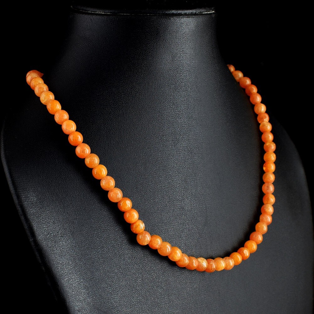 Precious Aventurine Single Strand 218.00 Cts Beaded Awesome Necklace VK 04 E677