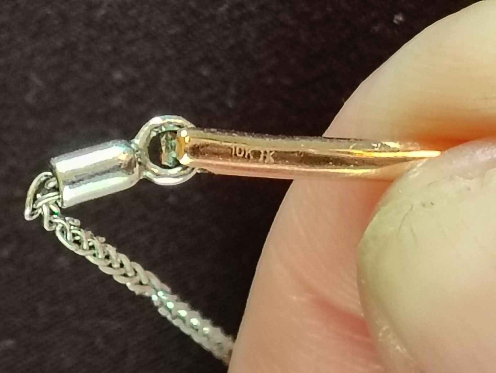 Kay Jewelers ” Love + Be Loved” 1/4tw natural Diamond, Silver, 10kt Rose Gold