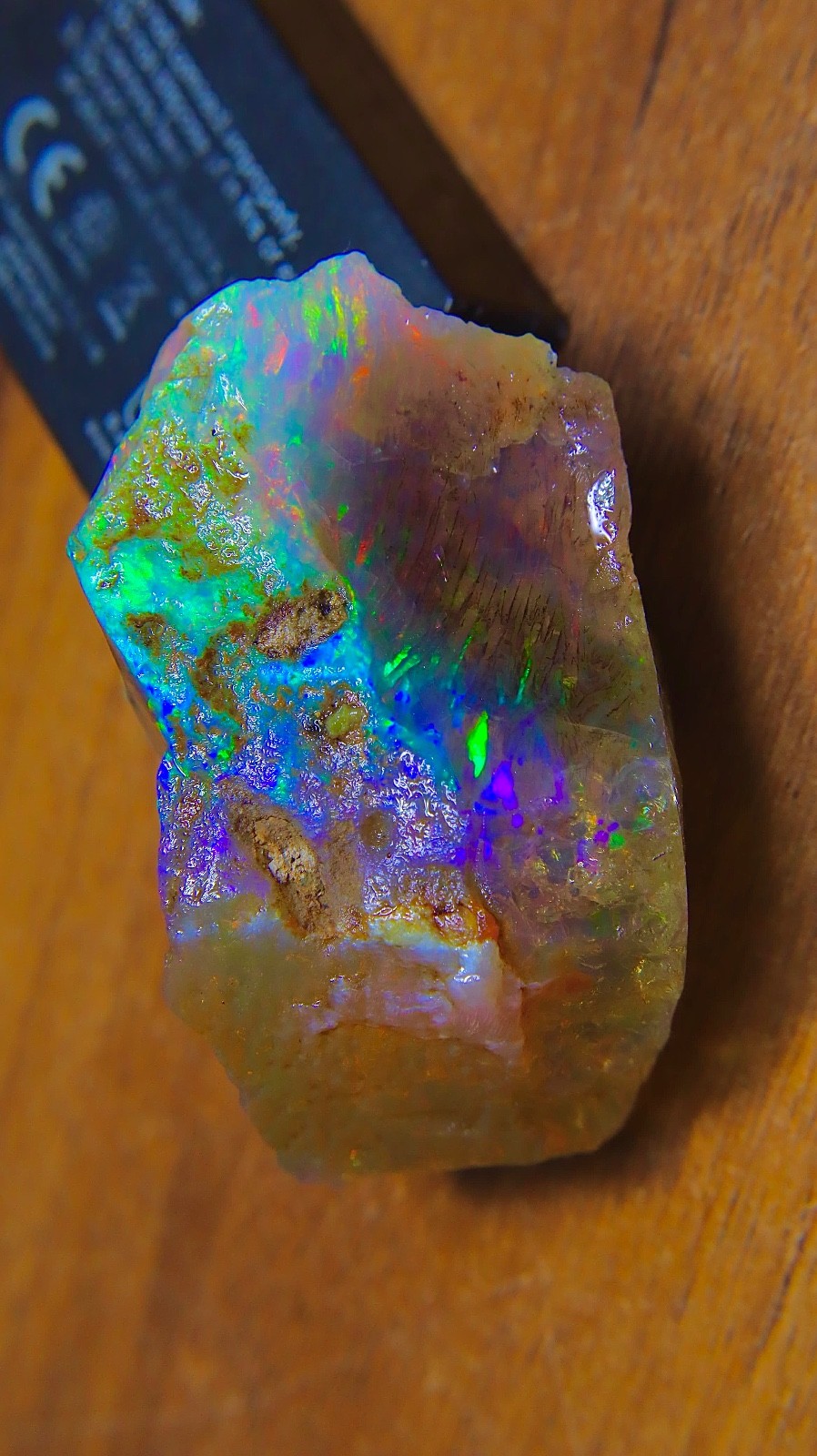 262 Ct Opal Rough Ethiopian Opal Loose Gemstone Large Play Of Color Natural Raw