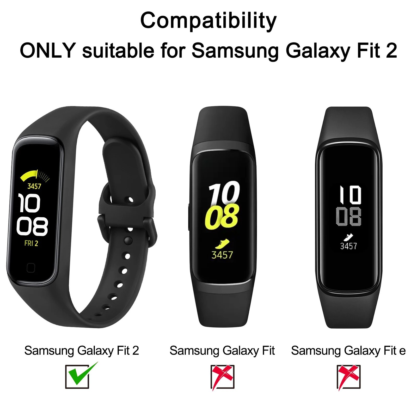Replacement Strap for Samsung Galaxy Fit 2 Silicone Watch Band Wristband UK.