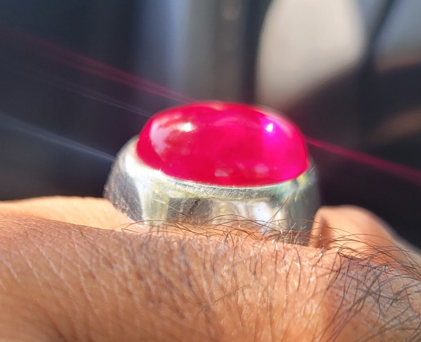 Men’s Ruby Ring 39 Carat, 925 Sterling Silver, 60 grams – Handmade in USA