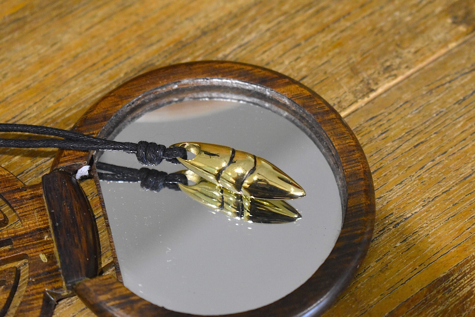 Butterfly Cocoon Chrysalis Gold Brass Necklace Pendant Jewelry