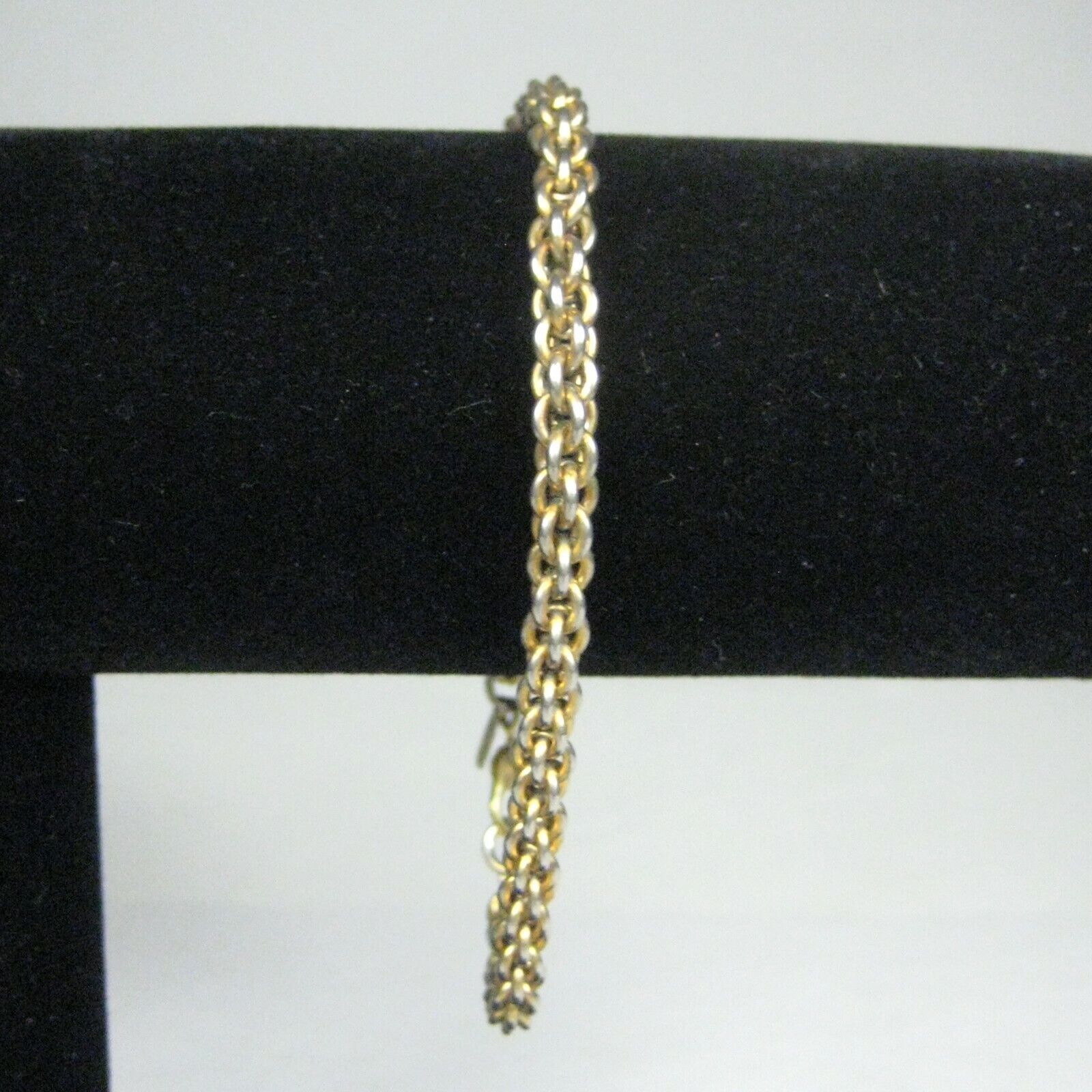 Monet Bracelet Goldtone 7.25 In Modern Chain Braided Women Men Jewelry Signed