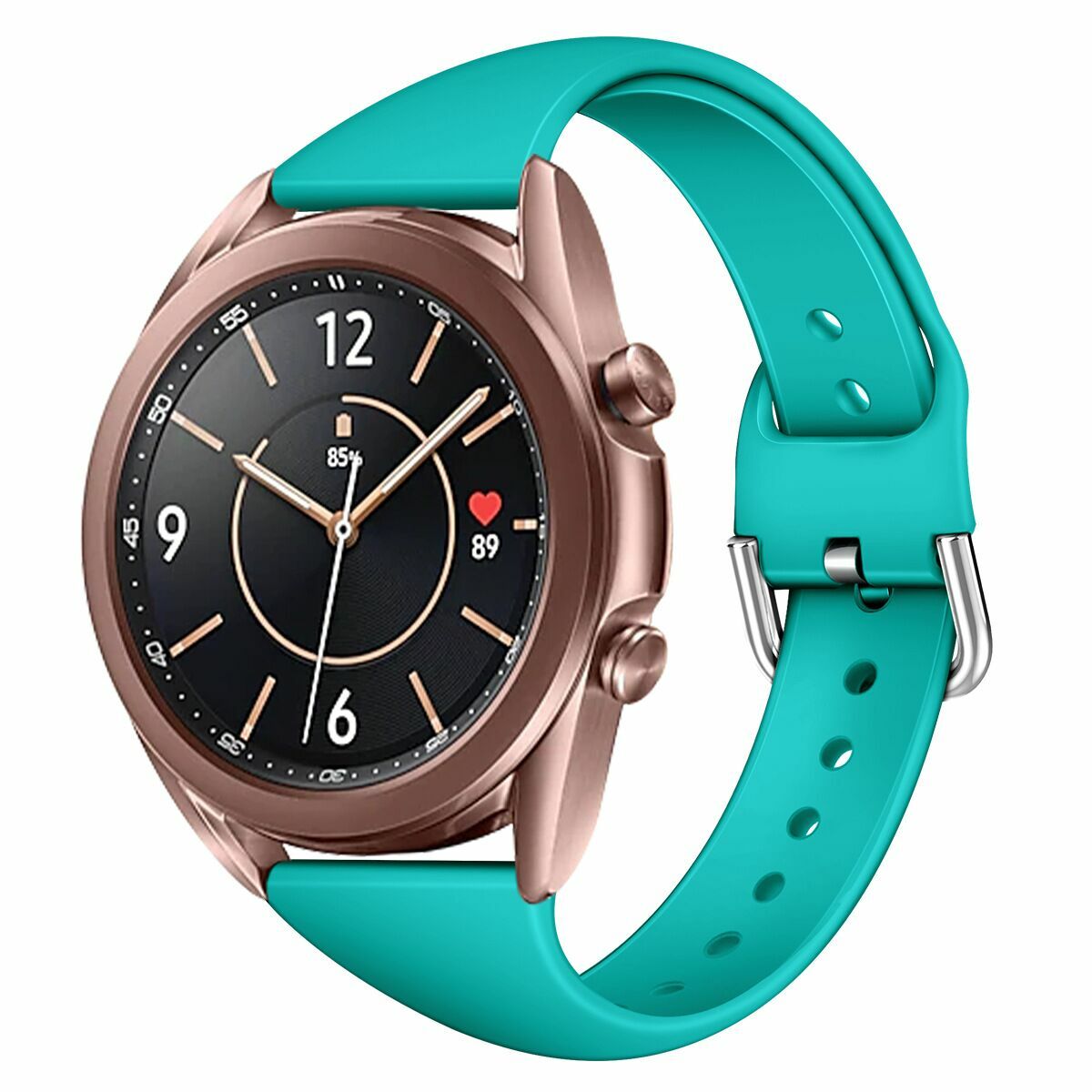 For Samsung Galaxy Watch 3 41mm Active 2 40mm 44mm Silicone 20mm 22mm Band Strap