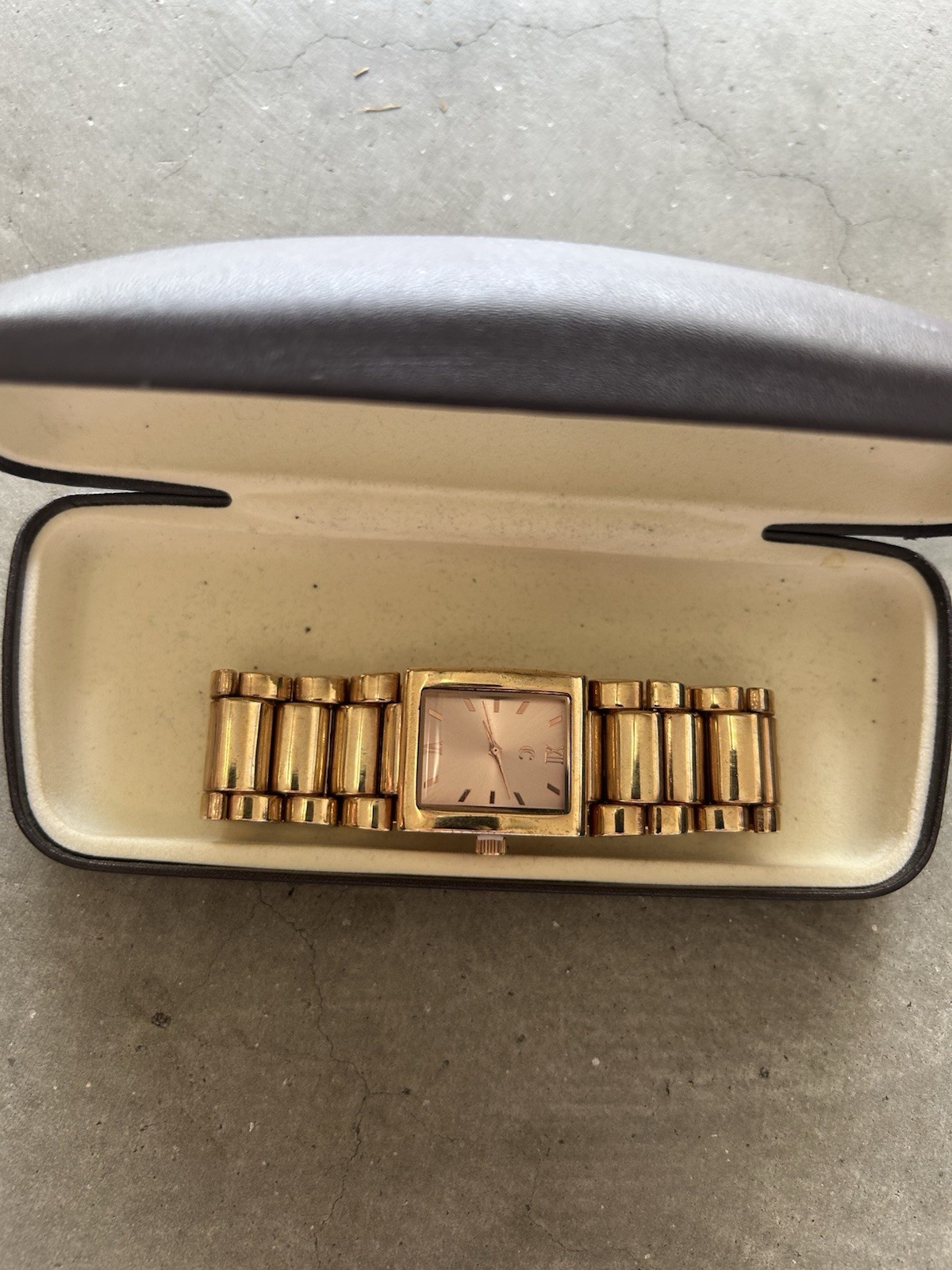 Rose Gold Tone Anne Klein Watch With Case