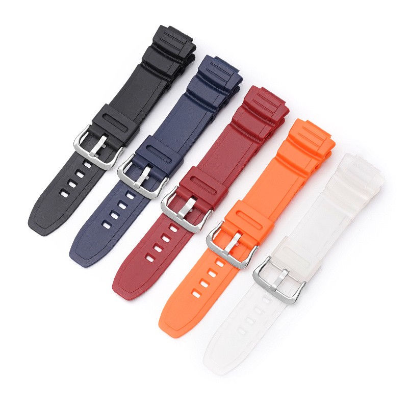 For Casio MCW-100H MCW-110H W-S220 HDD-S100 WV-200 AE-2000 Watch Band TPU Strap