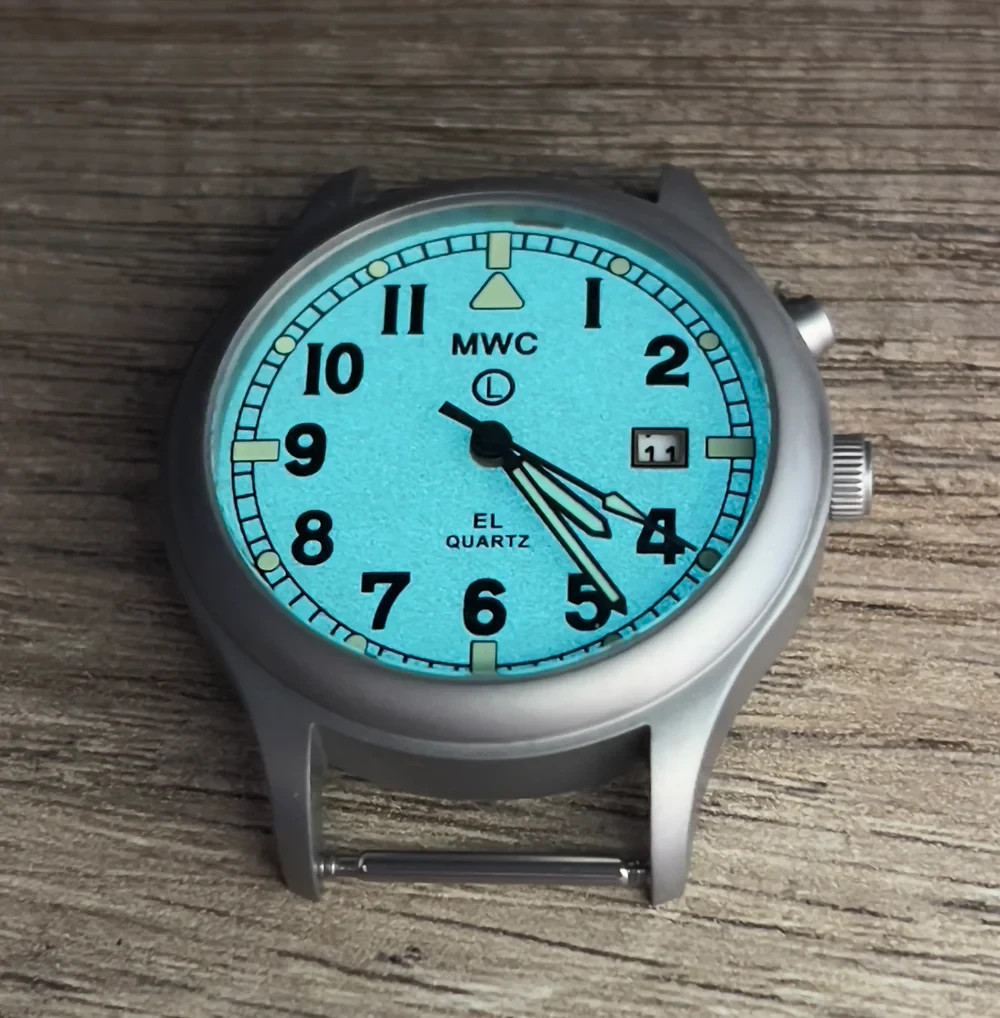 MWC G10EL Stainless Steel General Service Watch Electroluminescent (EL) Backlit