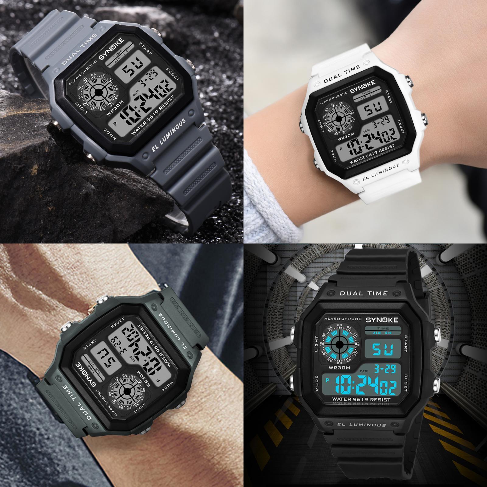 Men LED Digital Sports Watch Military Tactical Waterproof WristWatch Backlight