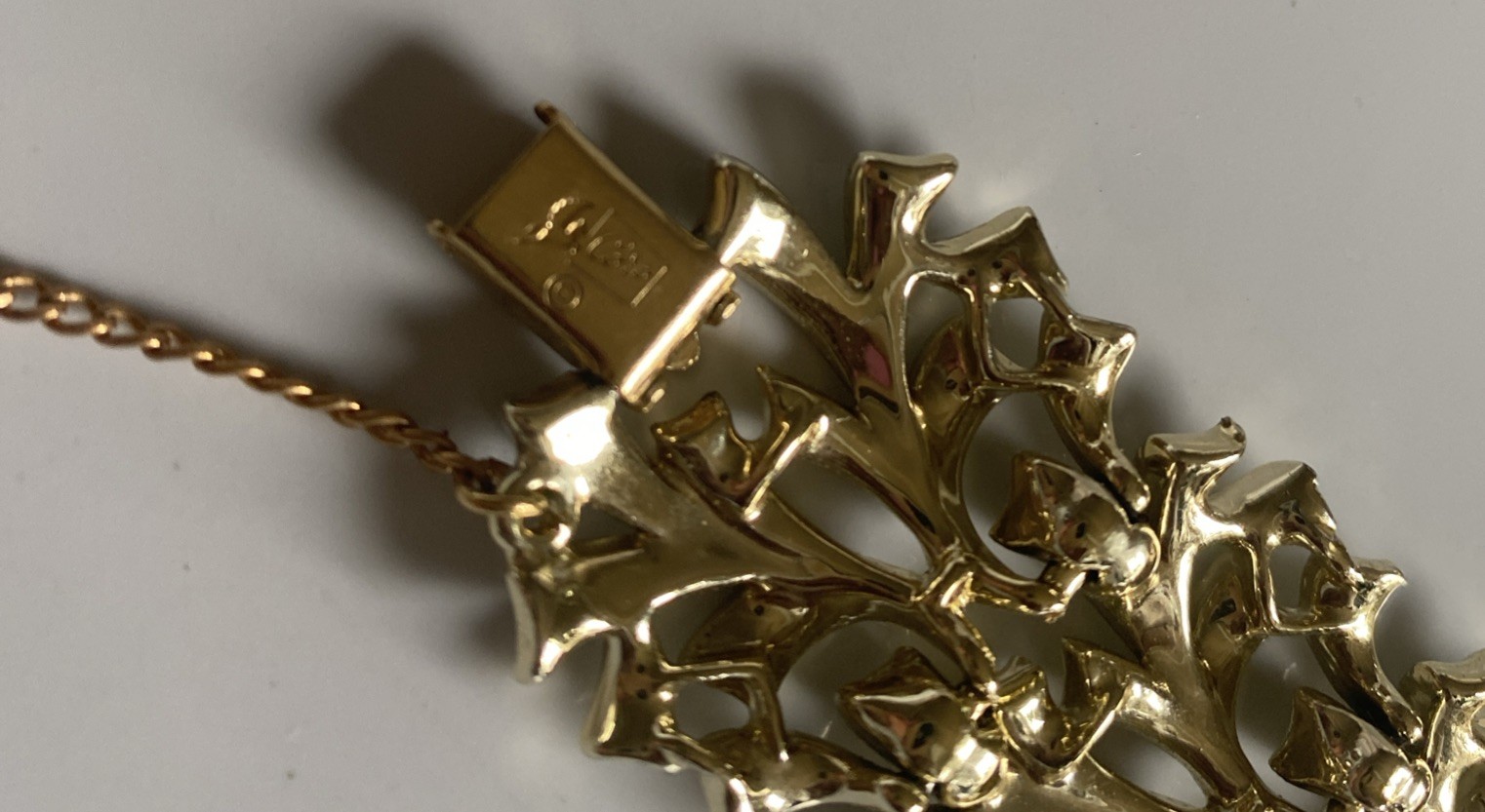 Vintage Estate Coro Pegasus Bracelet With Safety Clasp