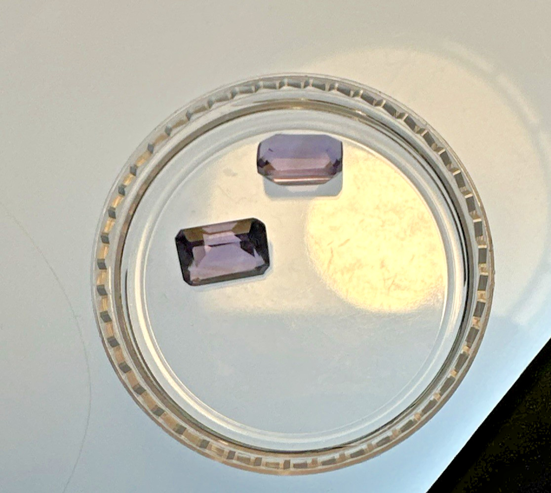 Amethyst Matched Pair 7x5mm Emerald Cut – Approx 2.00 TCW Loose Gemstones