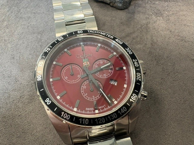 Clogau Welsh Stainless Steel Brenig Wrexham AFC Watch 20cm Football Wales