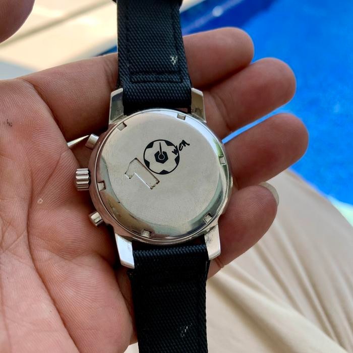 Rare TISSOT Chrono Owen Beige Dial Date Watch Men Vintage Dress Classic Formal