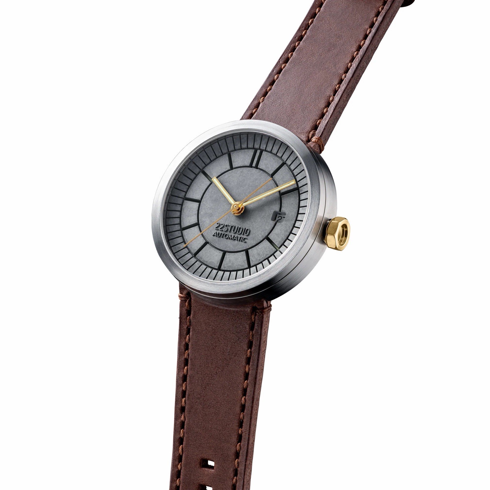 22STUDIO Concrete Sector Watch 43mm Automatic New Classic Edition