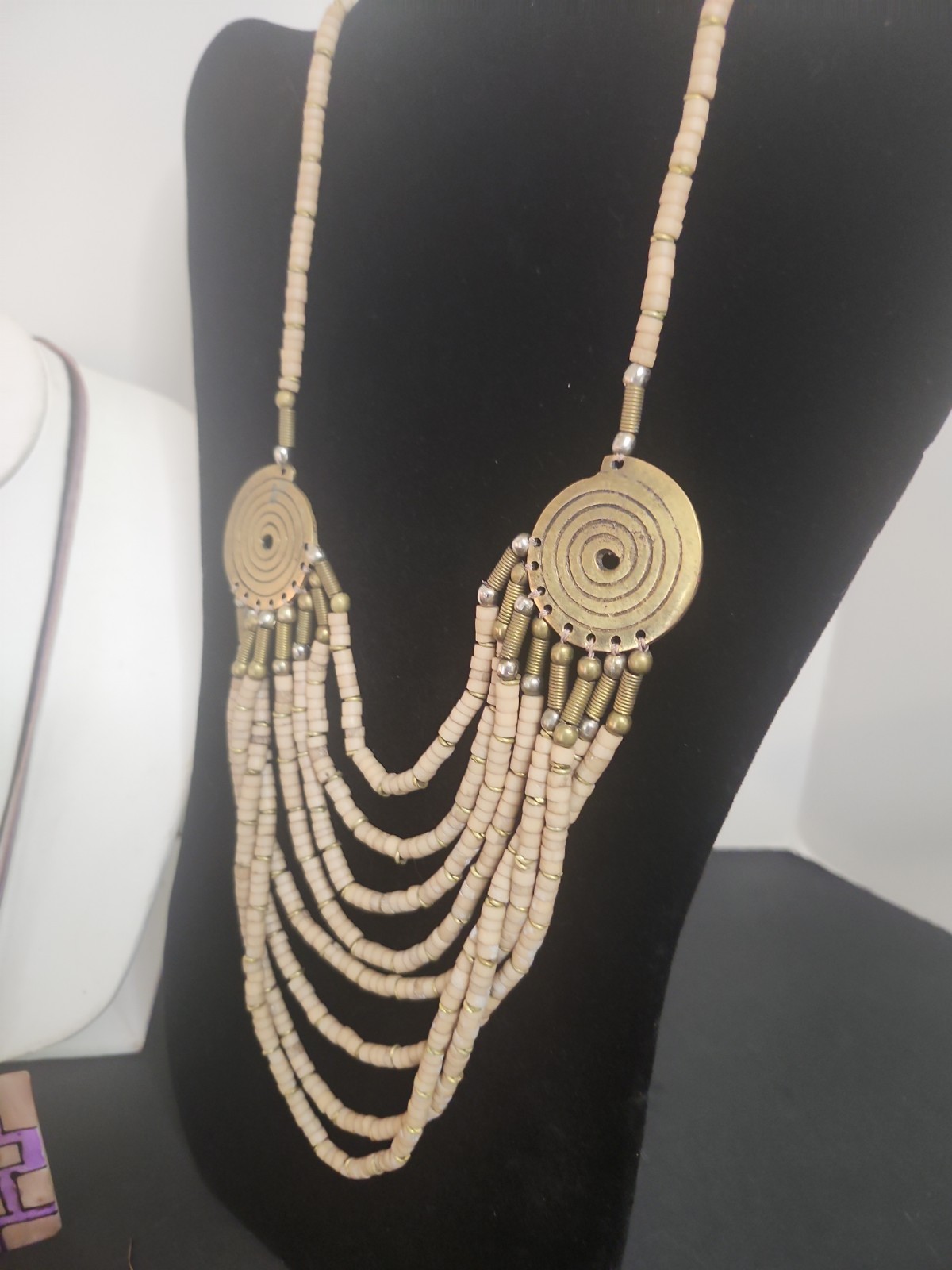 Pastel Wood Jewelry Sets Necklace Bracelet Earrings Mixed Lot of 7 Pieces