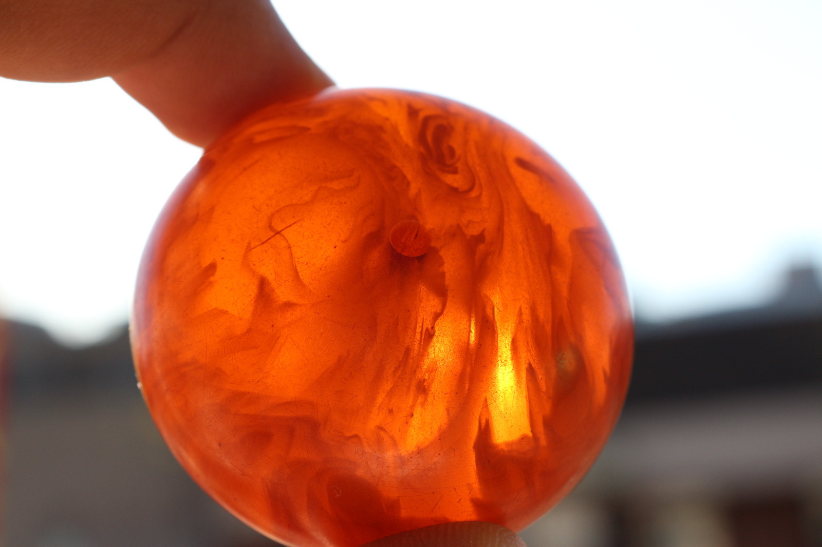 Amber – Egg Yolk – Amber Bead 48gram LARGE Private Antique Collection