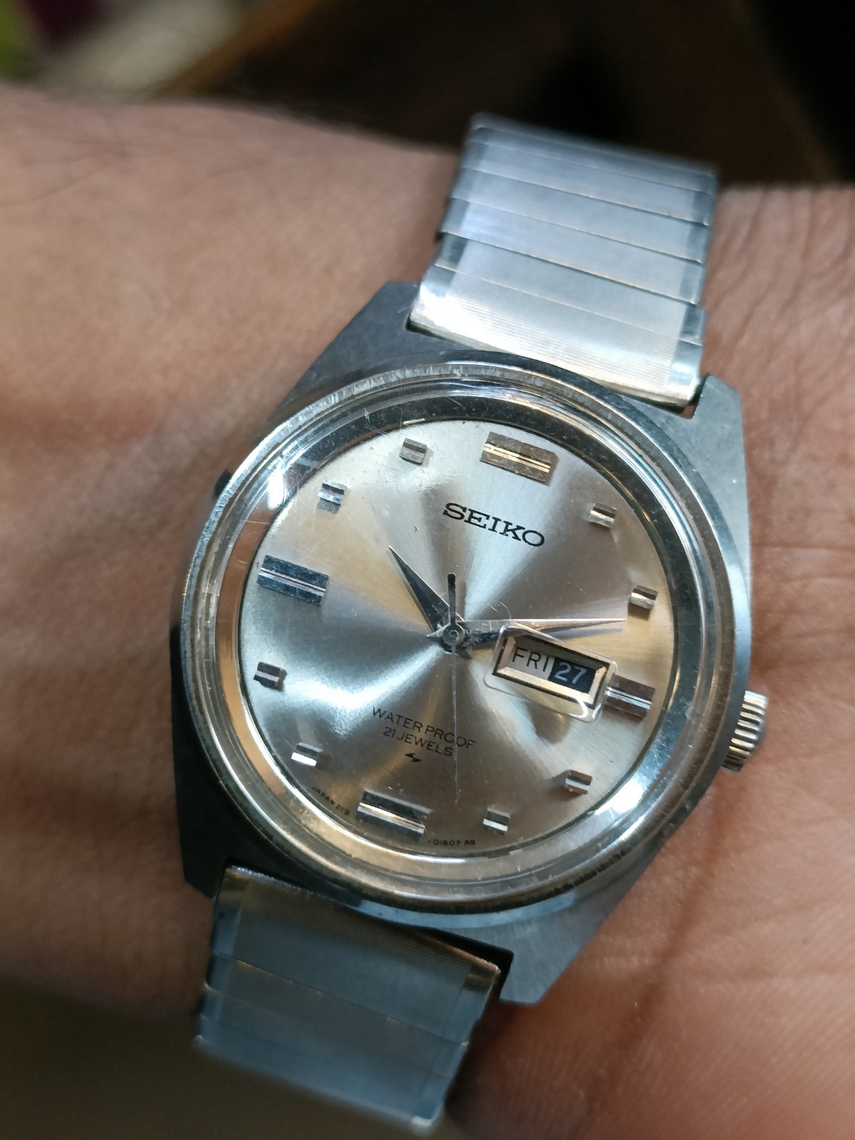 SEIKO 21J WINDING GRAY DIAL 2119-0090 JAPAN WOMEN’S WORKING CONDITION