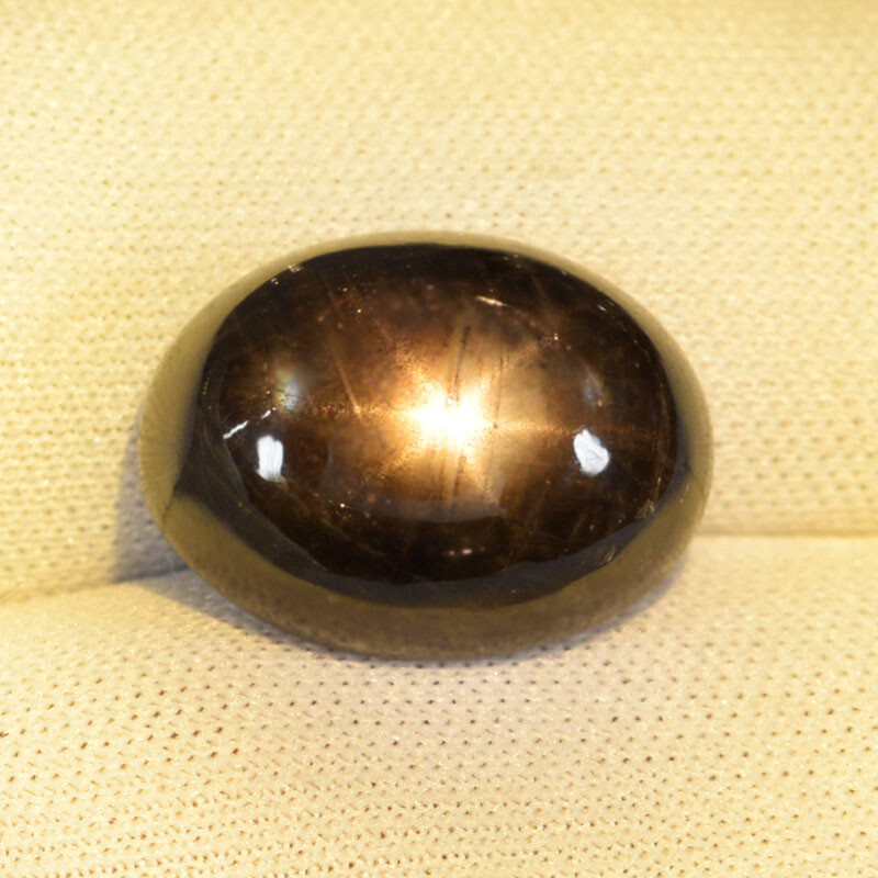 13.55 ct BEST GRADE NATURAL BLACK STAR SAPPHIRE GEMSTONE Cabochon See Vdo 0405