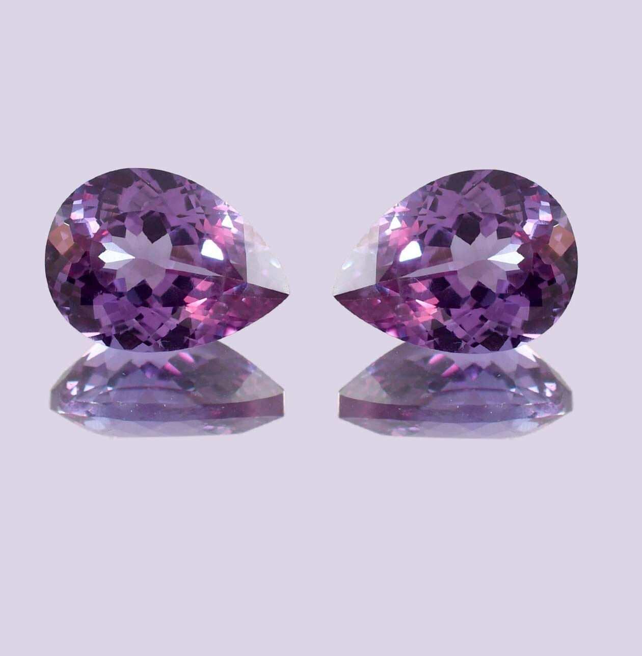 1 Pair 20 x 14 MM Flawless Natural Color Change Alexandrite Gems GIT Certified