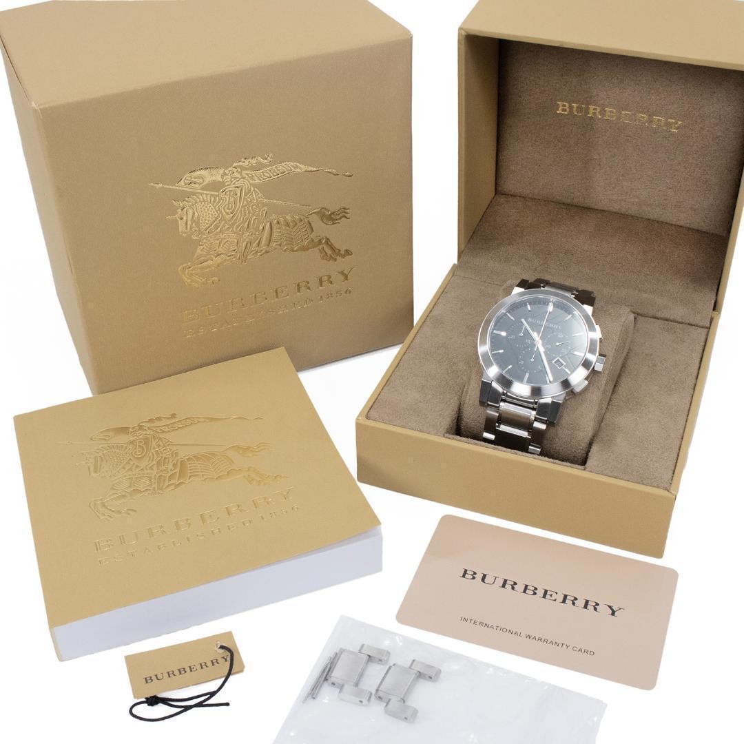 Burberry wristwatch men’s The City BU9351 black chronograph
