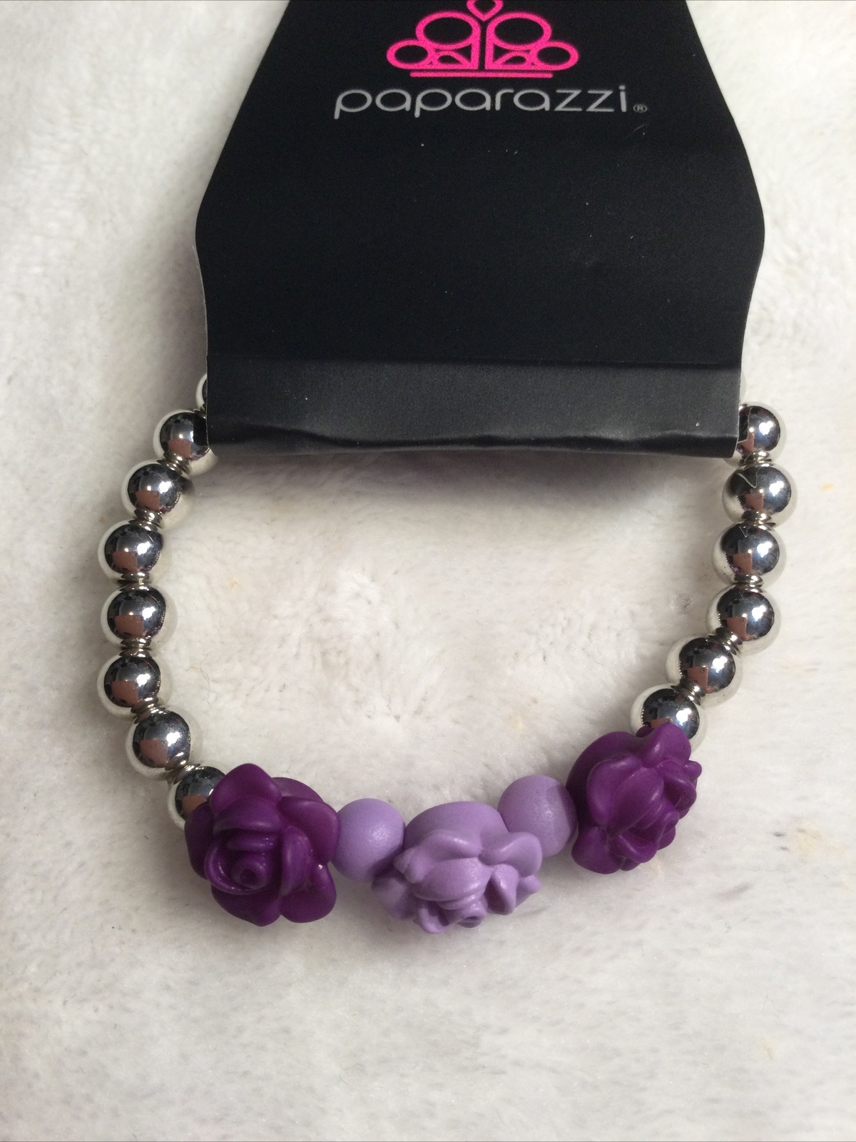 Kids Pretty 3 Rose Bead 5pc Bracelet Set Paparazzi New
