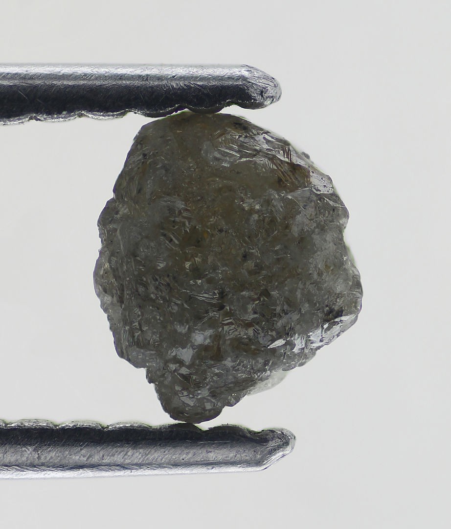 Loose Natural Uncut 0.93 Carat Rough Grayish Fancy Jimneto Diamond