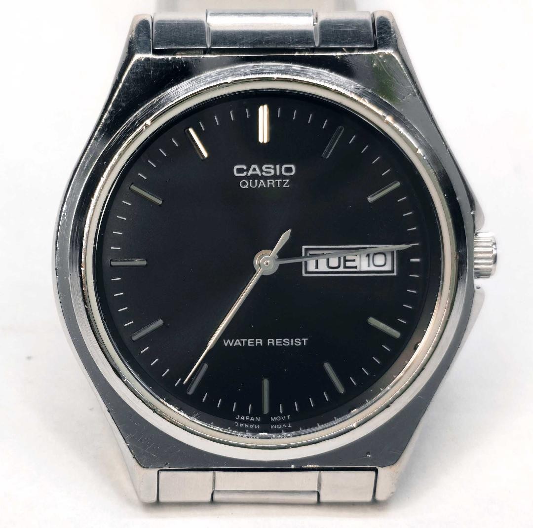 CASIO MTP-1240DJ English/Chinese Black Dial Vintage Working Watch with Original