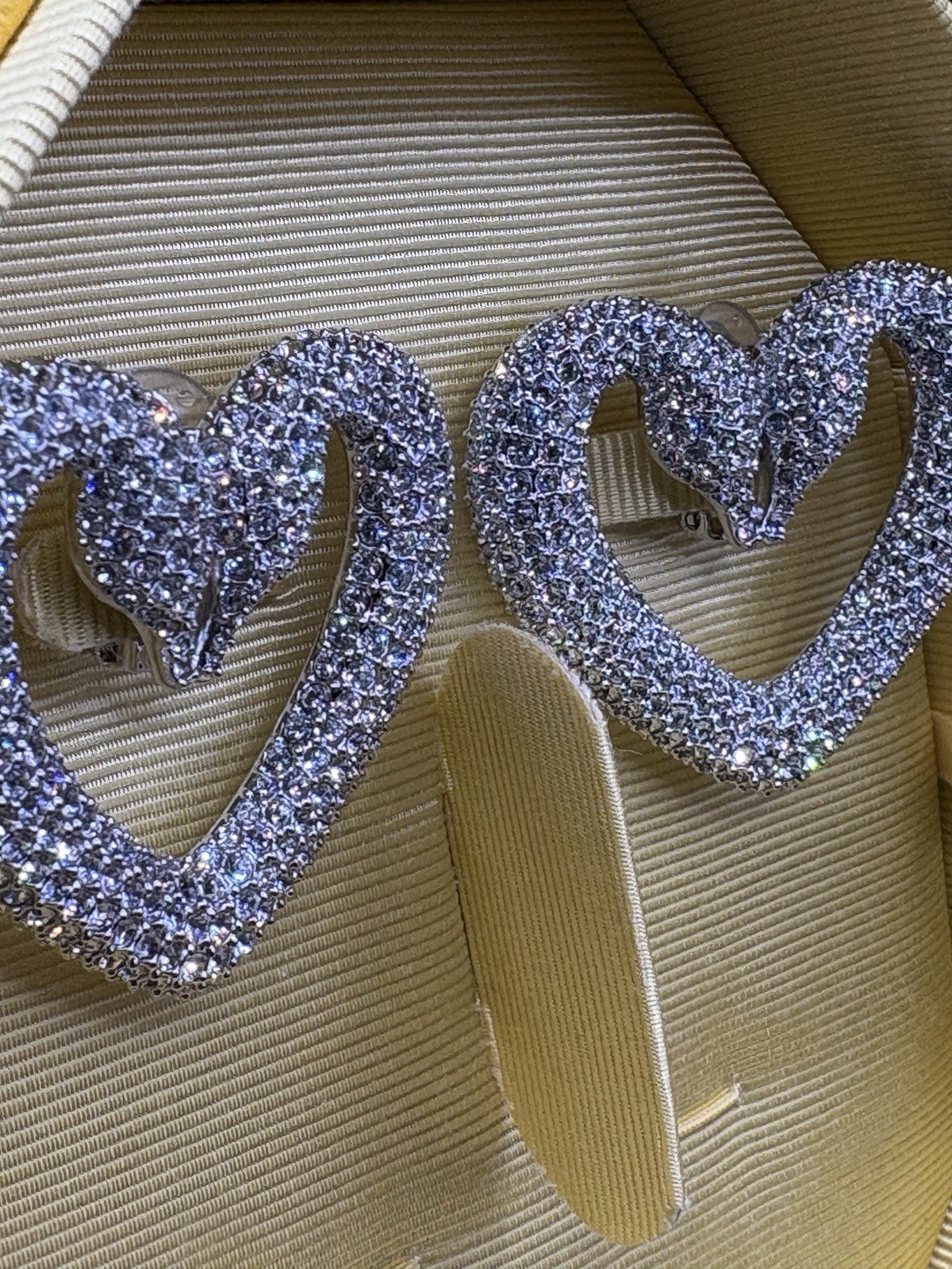 Swarovski Una/Sublima Clip Heart Earrings