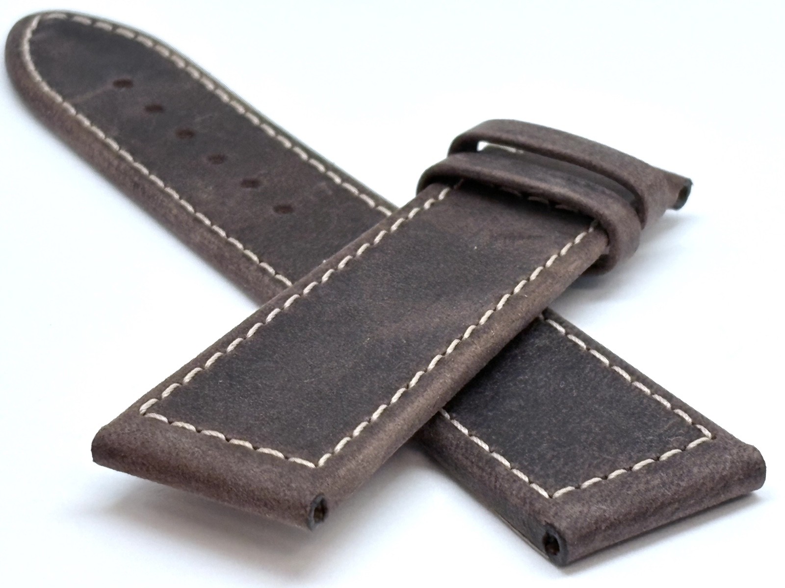 OEM NEW JEAN RICHARD Leather Matte Brown 22mm x 20mm Watch Strap without Buckle
