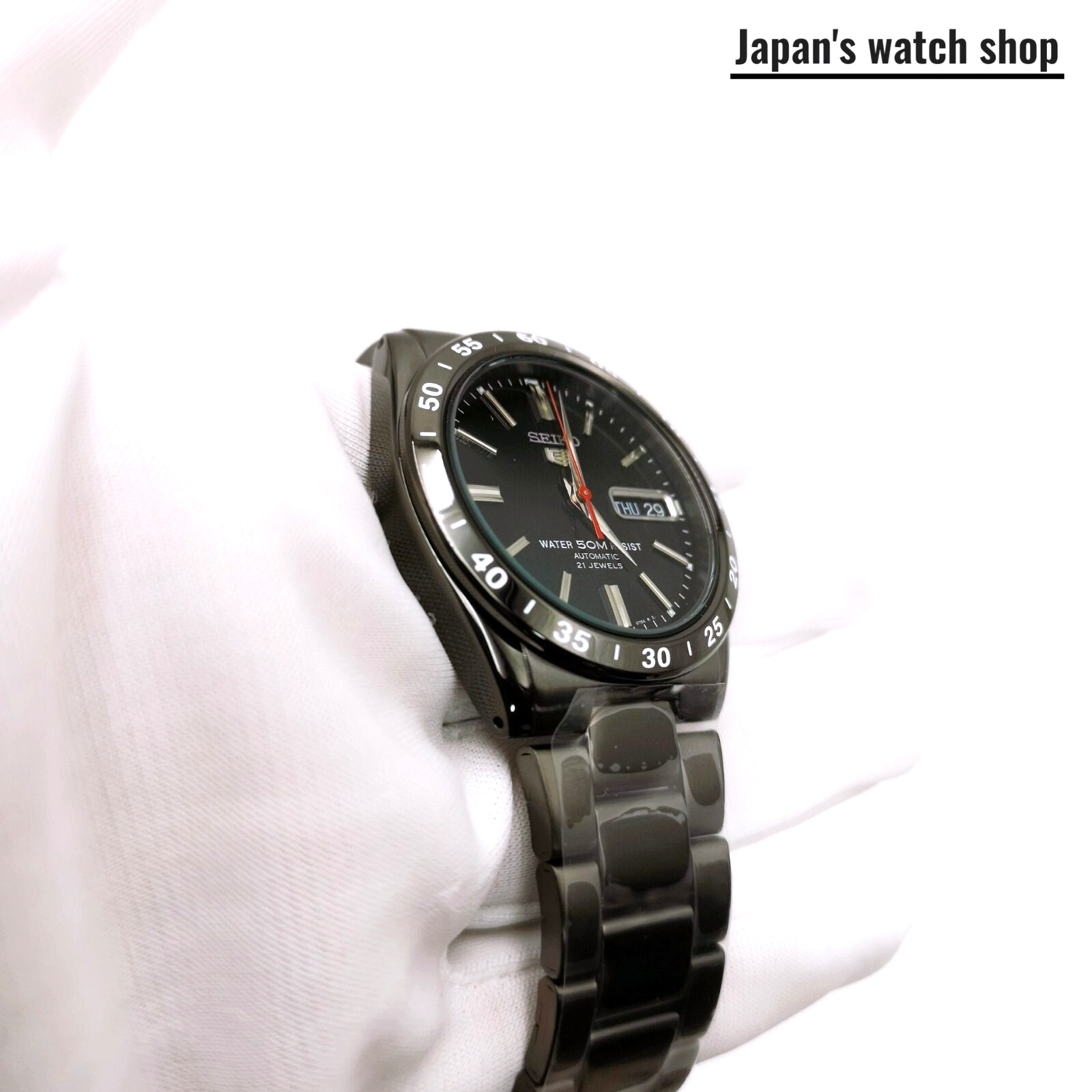 SEIKO SEIKO5 SNKE03K1 Black Automatic Men’s Watch New in Box