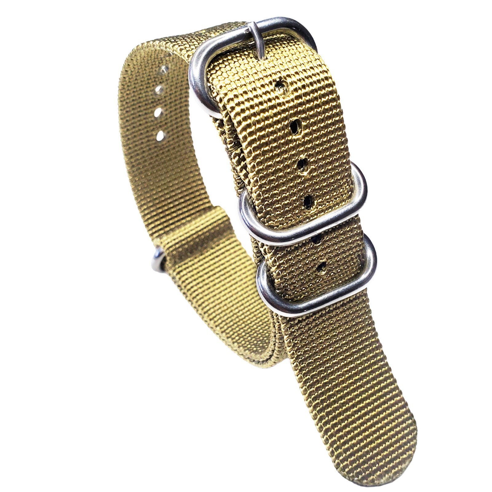 NATO G10 D-Ring Heavy Ballistic Nylon strap UTC Dive watch band Satin Finish USA
