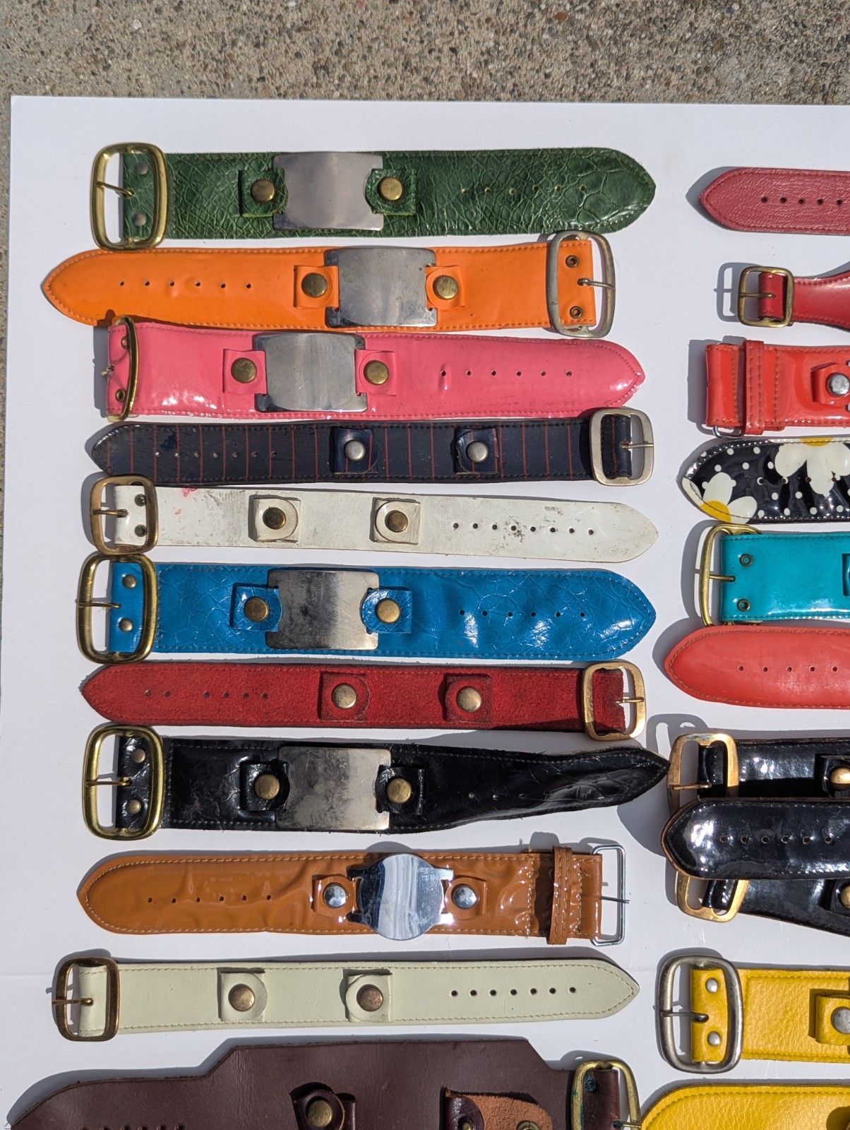1960s – 1970s Mod / Hip Psychedelic Watch Bands – 37 Total