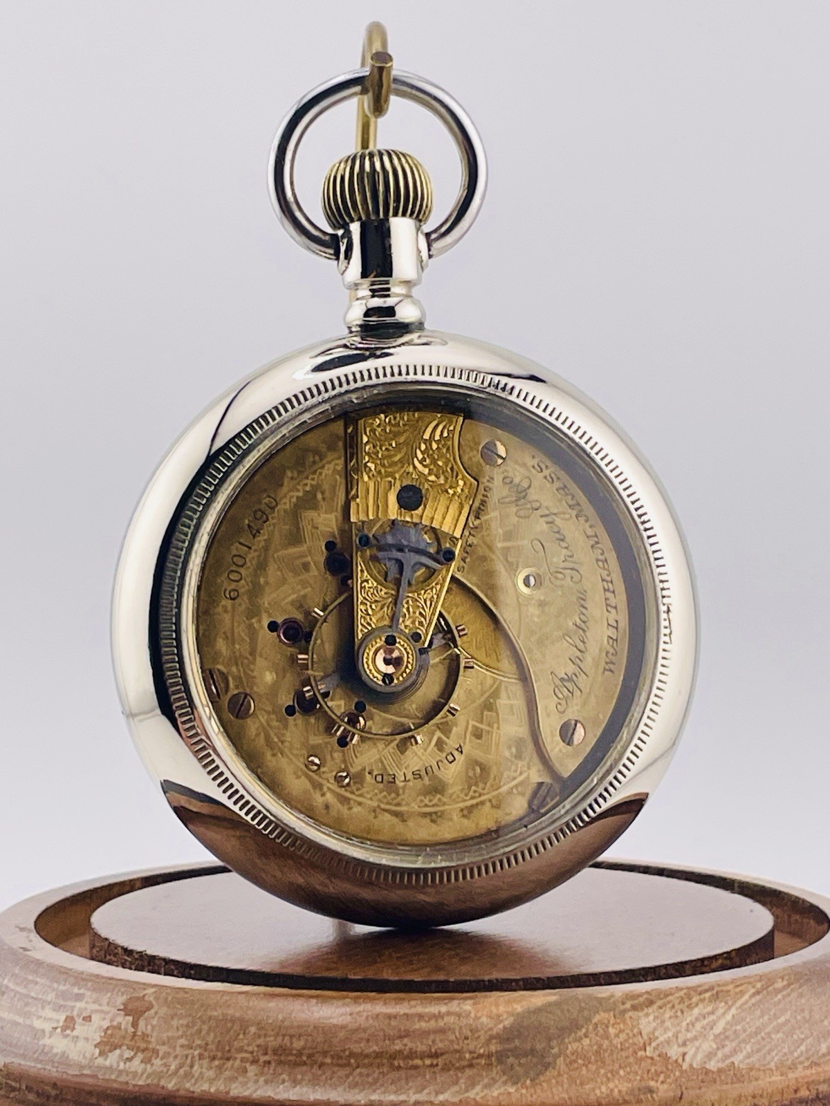 Waltham Appleton Tracy 18s Fancy Dial 15 Pocket Watch In a Display Back Case 🤯