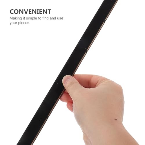 1 Set Jewelry Tray Dividers, 13.17 Inch Black Lint Inserts, Drawer Storage