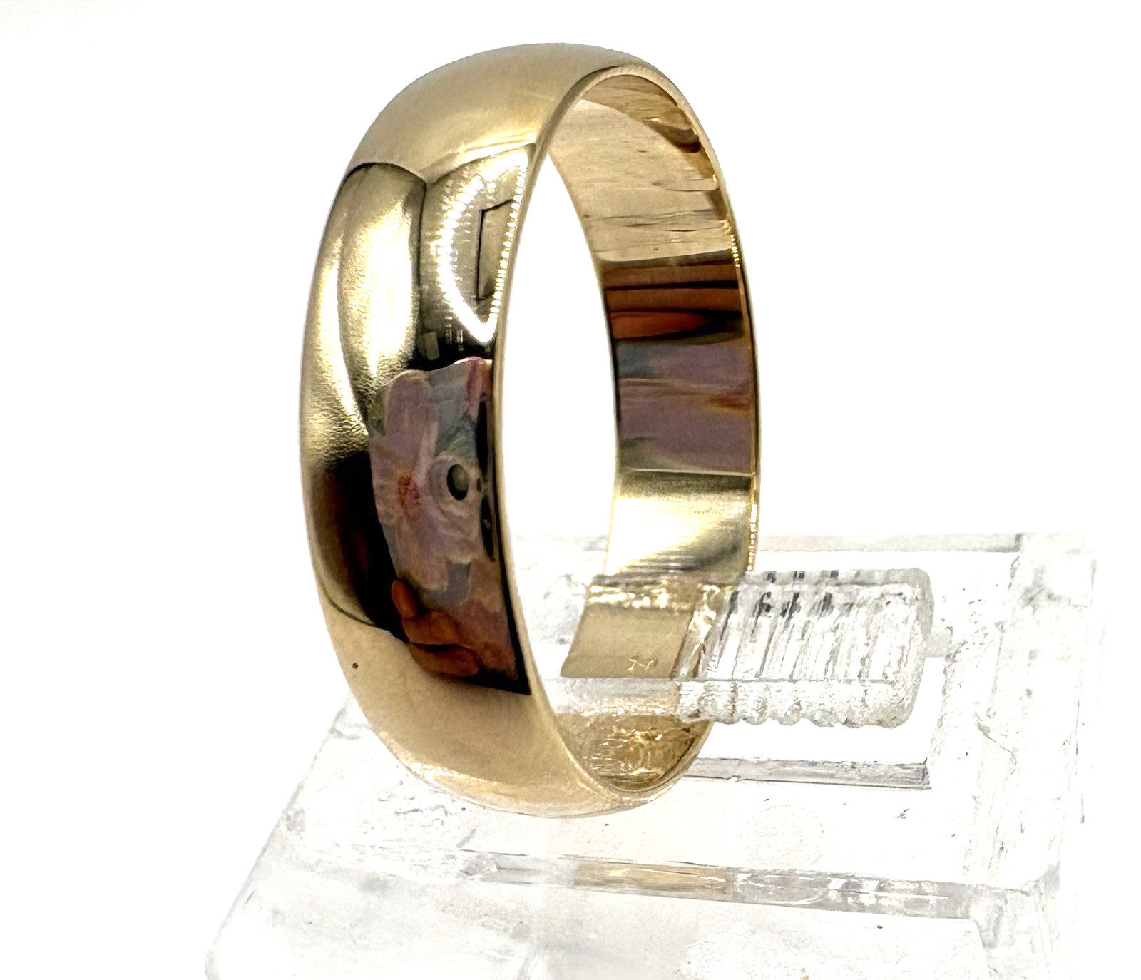 estate 14k yellow gold 5mm wedding band 3.5g sz8.75 $799 #151 (24-hour shipping)
