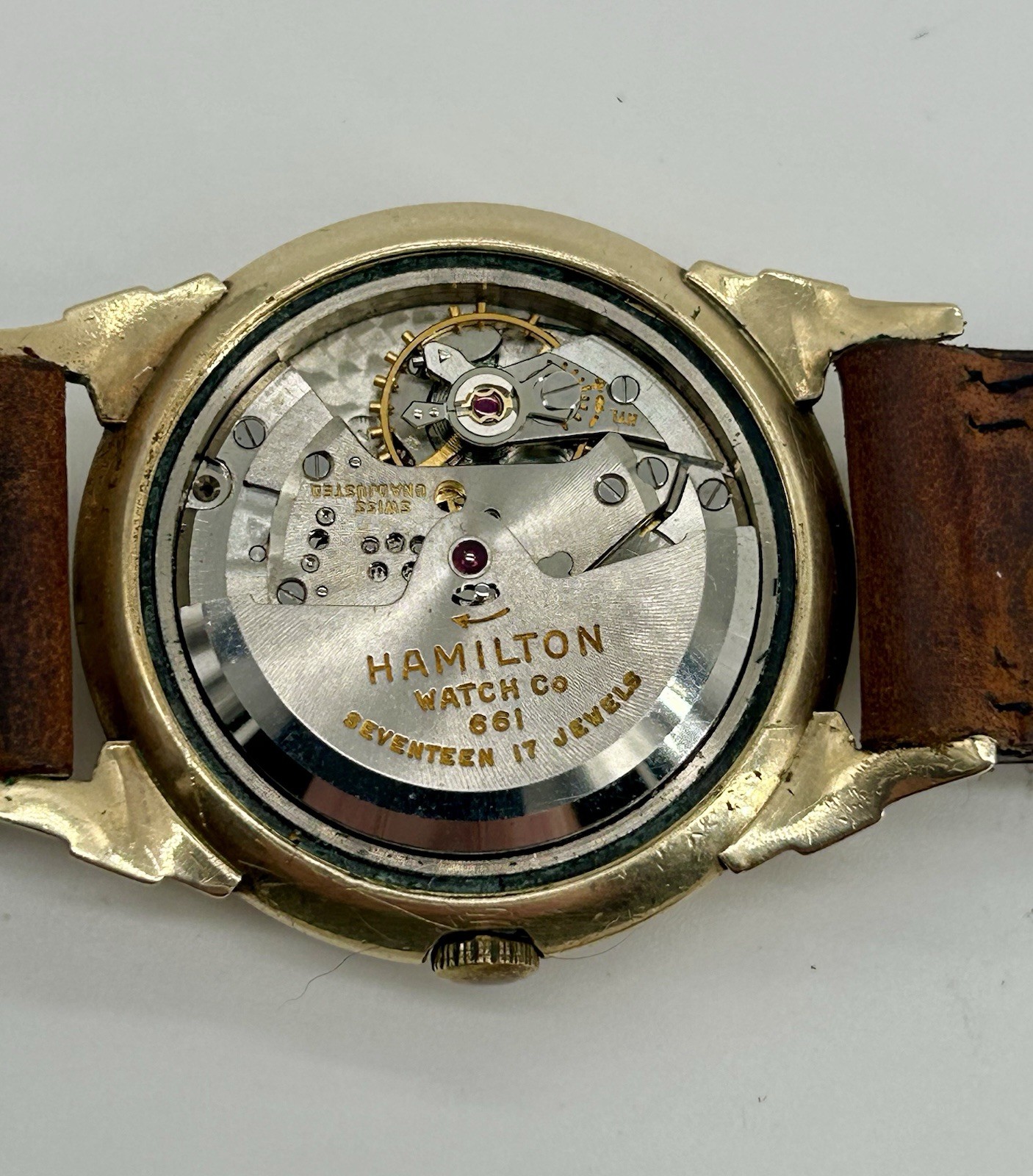 Vintage Hamilton K-403 Automatic 17J Cal 661 34mm 10K GF Original Dial Runs